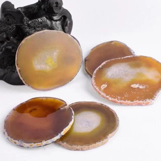 Artisan Agate Stone Coasters - A Touch of Natural Elegance for Your Home