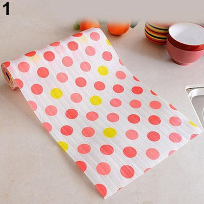 Vibrant Polka Dot Cabinet and Drawer Protector - Absorbent, Bacterial Inhibiting, and Easy to Clean