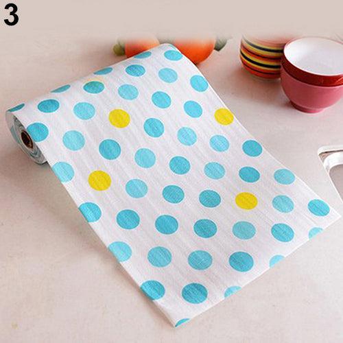 Vibrant Polka Dot Cabinet and Drawer Protector - Absorbent, Bacterial Inhibiting, and Easy to Clean