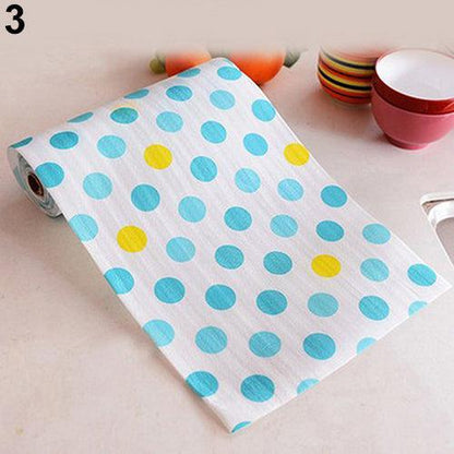 Vibrant Polka Dot Cabinet and Drawer Protector - Absorbent, Bacterial Inhibiting, and Easy to Clean