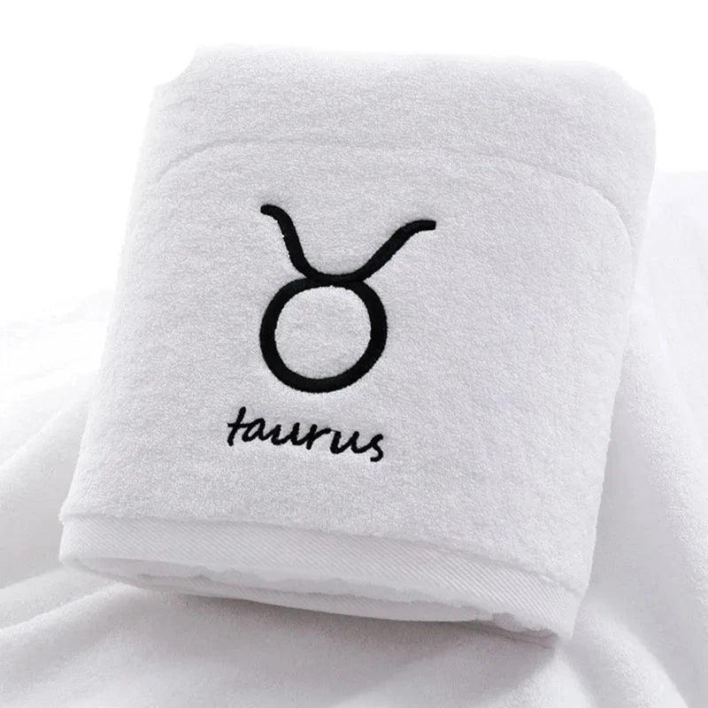 Celestial Zodiac Luxury Quick-Dry Cotton Towel Collection