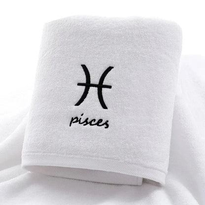 Celestial Zodiac Luxury Quick-Dry Cotton Towel Collection