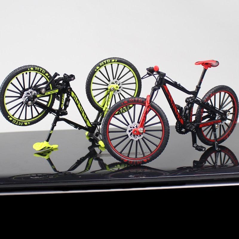 Diecast Miniature Mountain Bike Model - 1:10 Scale Alloy Collectible Bicycle for Enthusiasts