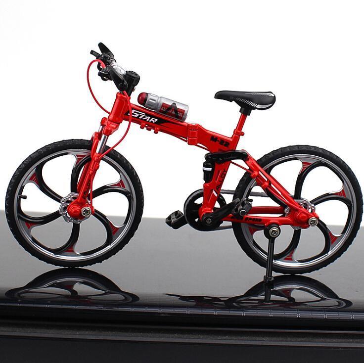 Diecast Miniature Mountain Bike Model - 1:10 Scale Alloy Collectible Bicycle for Enthusiasts