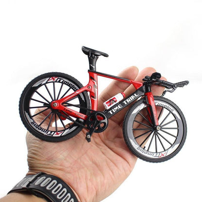 Diecast Miniature Mountain Bike Model - 1:10 Scale Alloy Collectible Bicycle for Enthusiasts