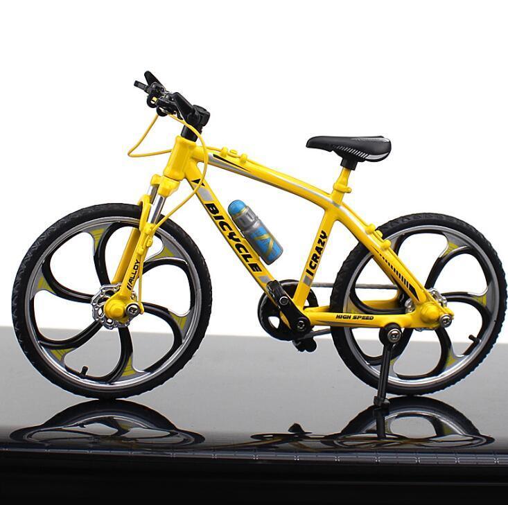 Diecast Miniature Mountain Bike Model - 1:10 Scale Alloy Collectible Bicycle for Enthusiasts