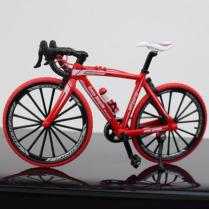 Diecast Miniature Mountain Bike Model - 1:10 Scale Alloy Collectible Bicycle for Enthusiasts