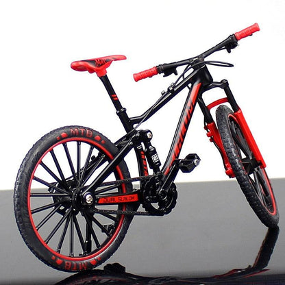 Diecast Miniature Mountain Bike Model - 1:10 Scale Alloy Collectible Bicycle for Enthusiasts