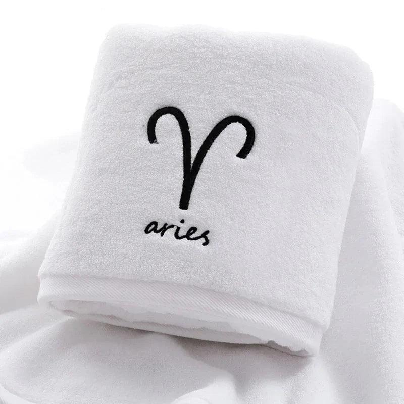 Celestial Zodiac Luxury Quick-Dry Cotton Towel Collection