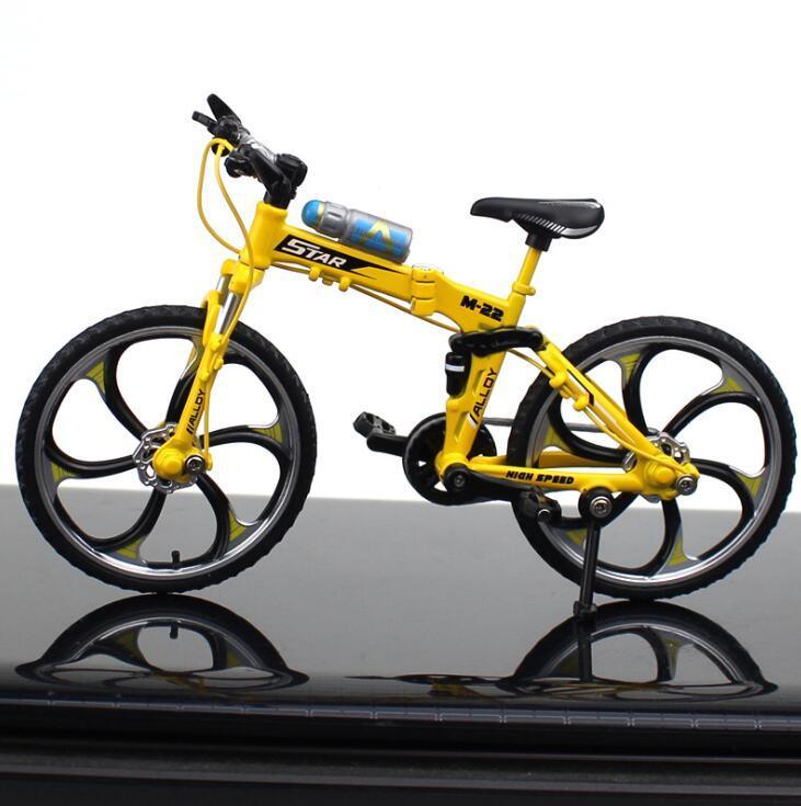 Diecast Miniature Mountain Bike Model - 1:10 Scale Alloy Collectible Bicycle for Enthusiasts