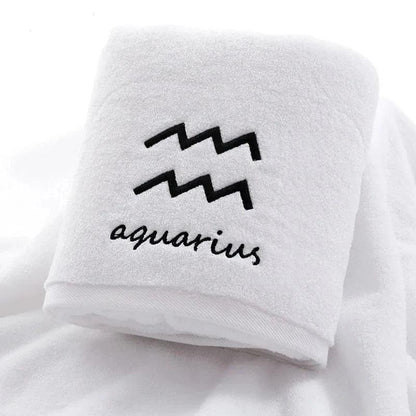 Celestial Zodiac Luxury Quick-Dry Cotton Towel Collection