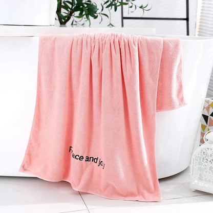 Extra-Large Coral Fleece Kids Bath Towel - Ultra-Soft Microfiber Comfort