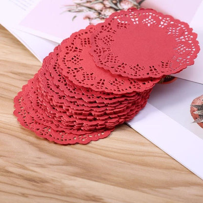 Elegant Lace Coaster Set - Sophisticated Table Decor for Events