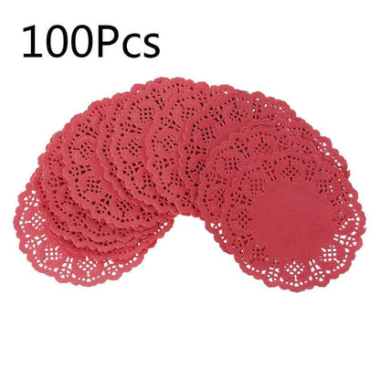 Elegant Lace Coaster Set - Sophisticated Table Decor for Events