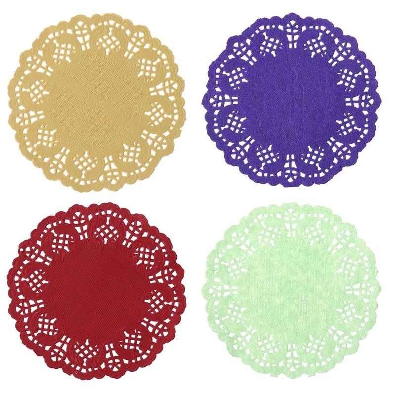 Elegant Lace Coaster Set - Sophisticated Table Decor for Events