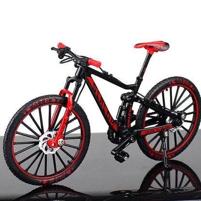 Diecast Miniature Mountain Bike Model - 1:10 Scale Alloy Collectible Bicycle for Enthusiasts