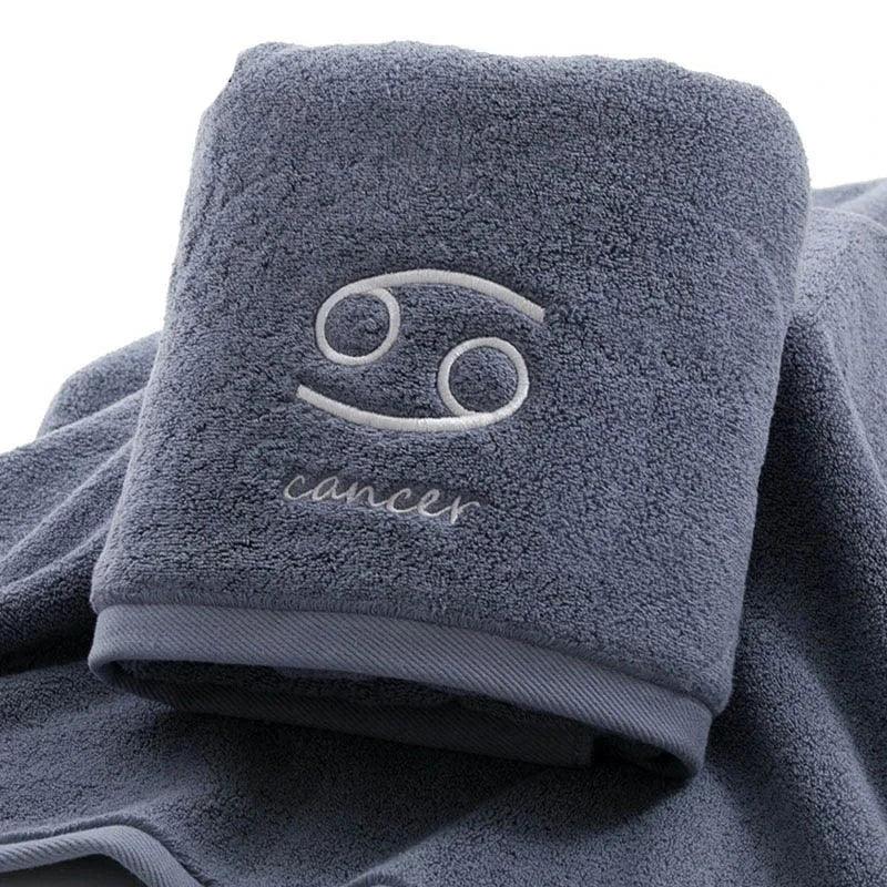 Celestial Zodiac Luxury Quick-Dry Cotton Towel Collection