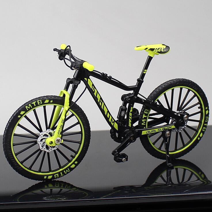 Diecast Miniature Mountain Bike Model - 1:10 Scale Alloy Collectible Bicycle for Enthusiasts