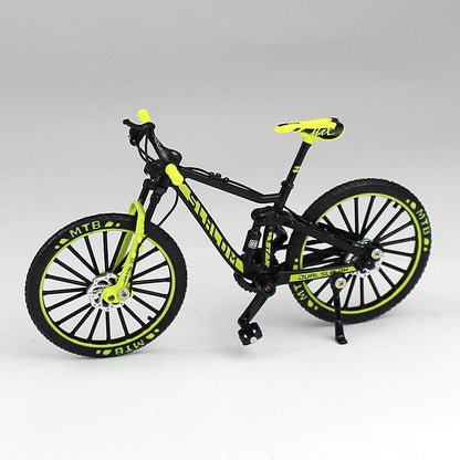 Diecast Miniature Mountain Bike Model - 1:10 Scale Alloy Collectible Bicycle for Enthusiasts