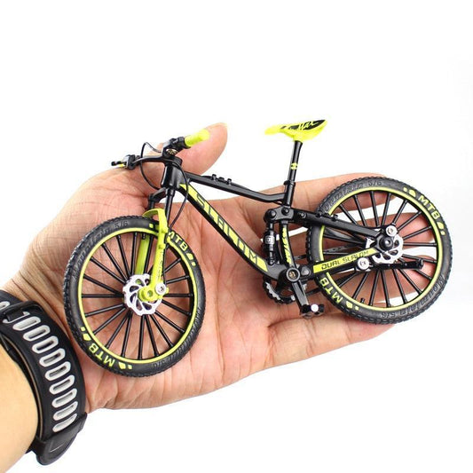 Diecast Miniature Mountain Bike Model - 1:10 Scale Alloy Collectible Bicycle for Enthusiasts