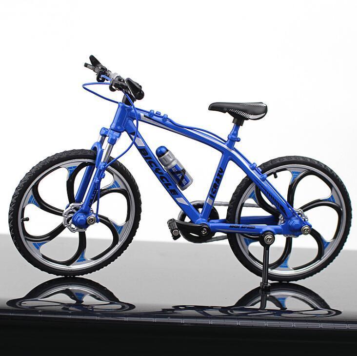 Diecast Miniature Mountain Bike Model - 1:10 Scale Alloy Collectible Bicycle for Enthusiasts