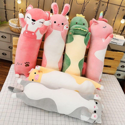 Magical Plush Dino Unicorn Kitty Sleep Pillow