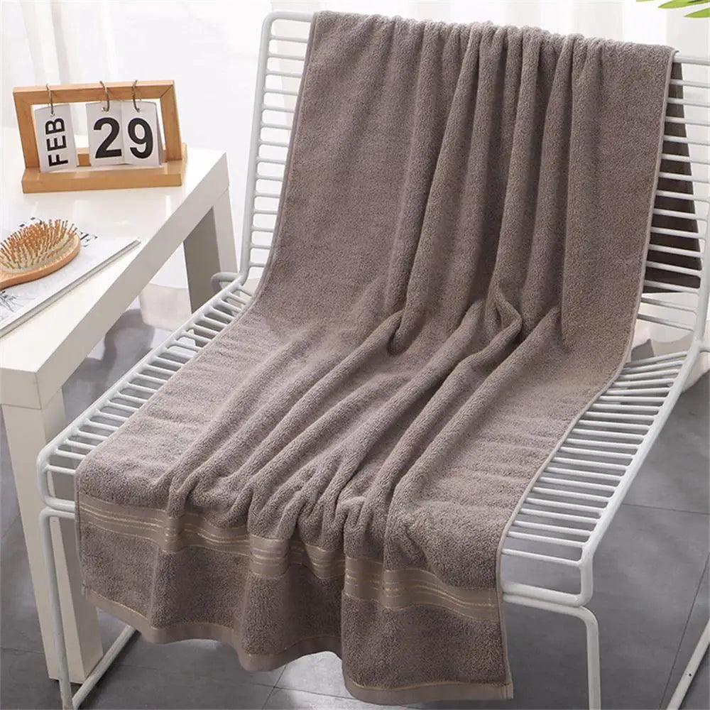 Luxurious Grey Ring Spun Cotton Bath Sheet - Soft, Premium Quality, and Chic