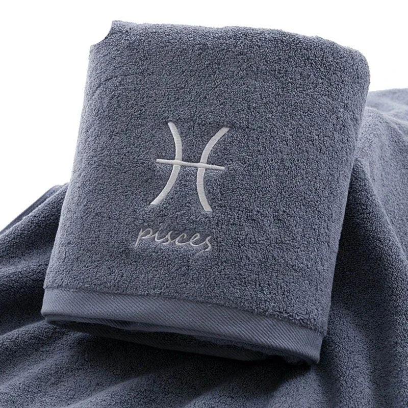 Celestial Zodiac Luxury Quick-Dry Cotton Towel Collection