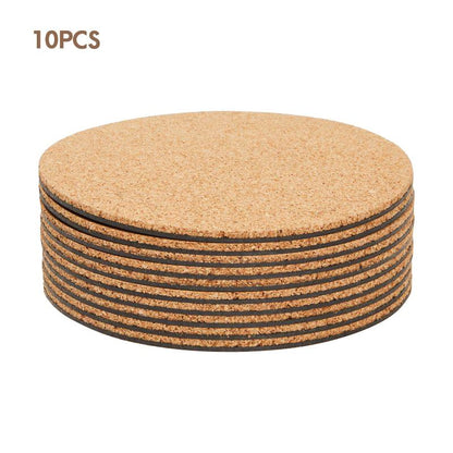 Customizable 60-Piece Cork Coaster Set: Stylish Protection for Your Tabletops