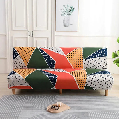 Svetanya Stylish Geometric Stretch Sofa Slipcover for Armrest-Free Chairs