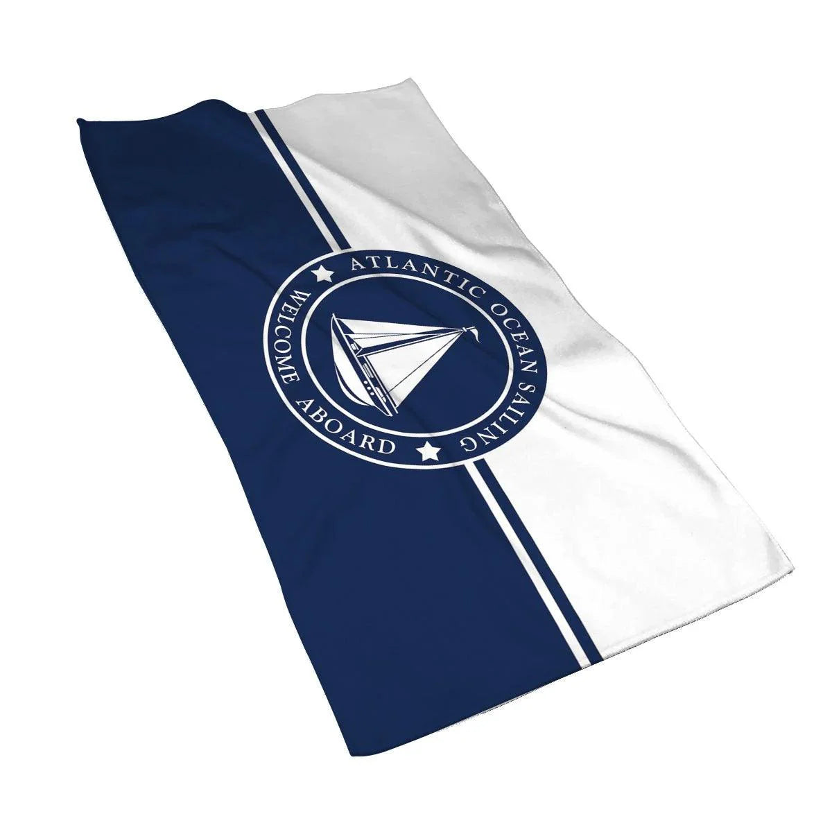 Customizable Luxurious Navy Blue Microfiber Towel - Your Perfect Travel Companion