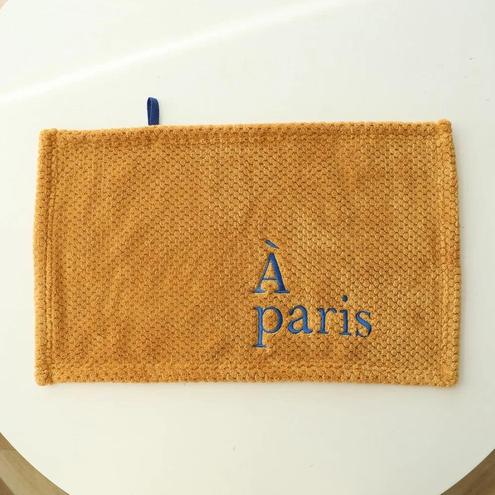 Elegant Embroidered Cotton Hand Towel Set for Quick-Drying - Ideal for Kitchen and Bathrooms