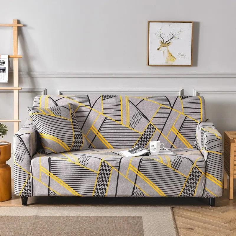 Colorful Stretchy Sofa Slipcovers for Loveseats and Sectionals