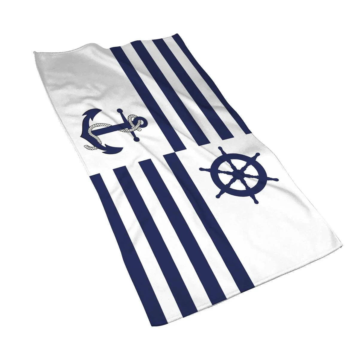 Customizable Luxurious Navy Blue Microfiber Towel - Your Perfect Travel Companion