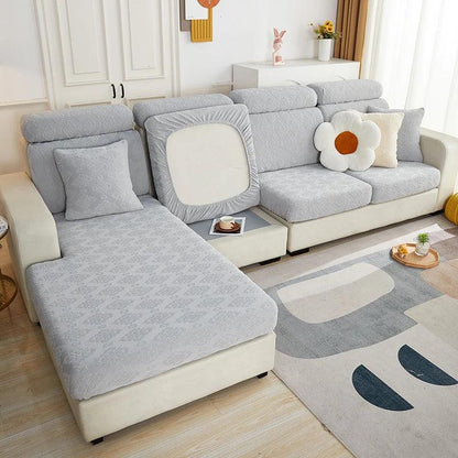 Svetanya Stretchable Jacquard Sofa Slipcover - Washable and Removable Furniture Protector