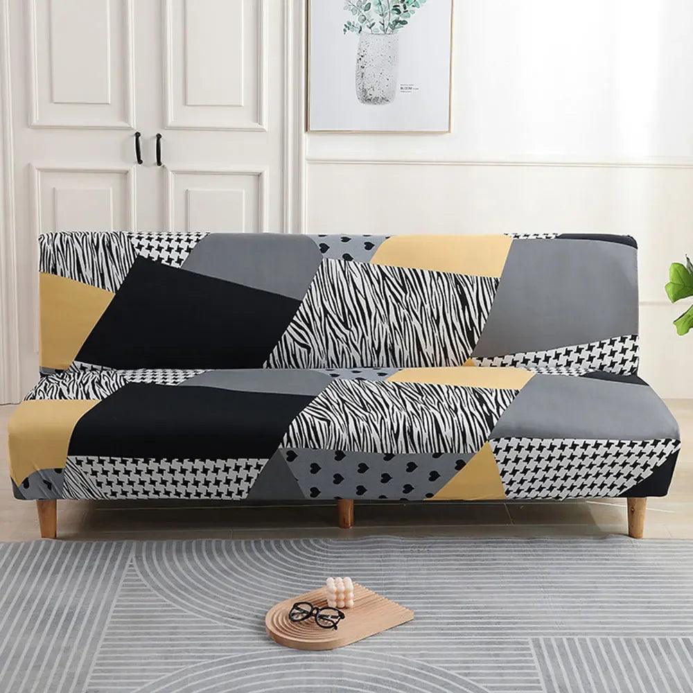 Svetanya Stylish Geometric Stretch Sofa Slipcover for Armrest-Free Chairs