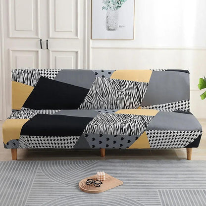 Svetanya Stylish Geometric Stretch Sofa Slipcover for Armrest-Free Chairs