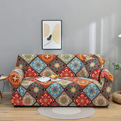 Colorful Stretchy Sofa Slipcovers for Loveseats and Sectionals