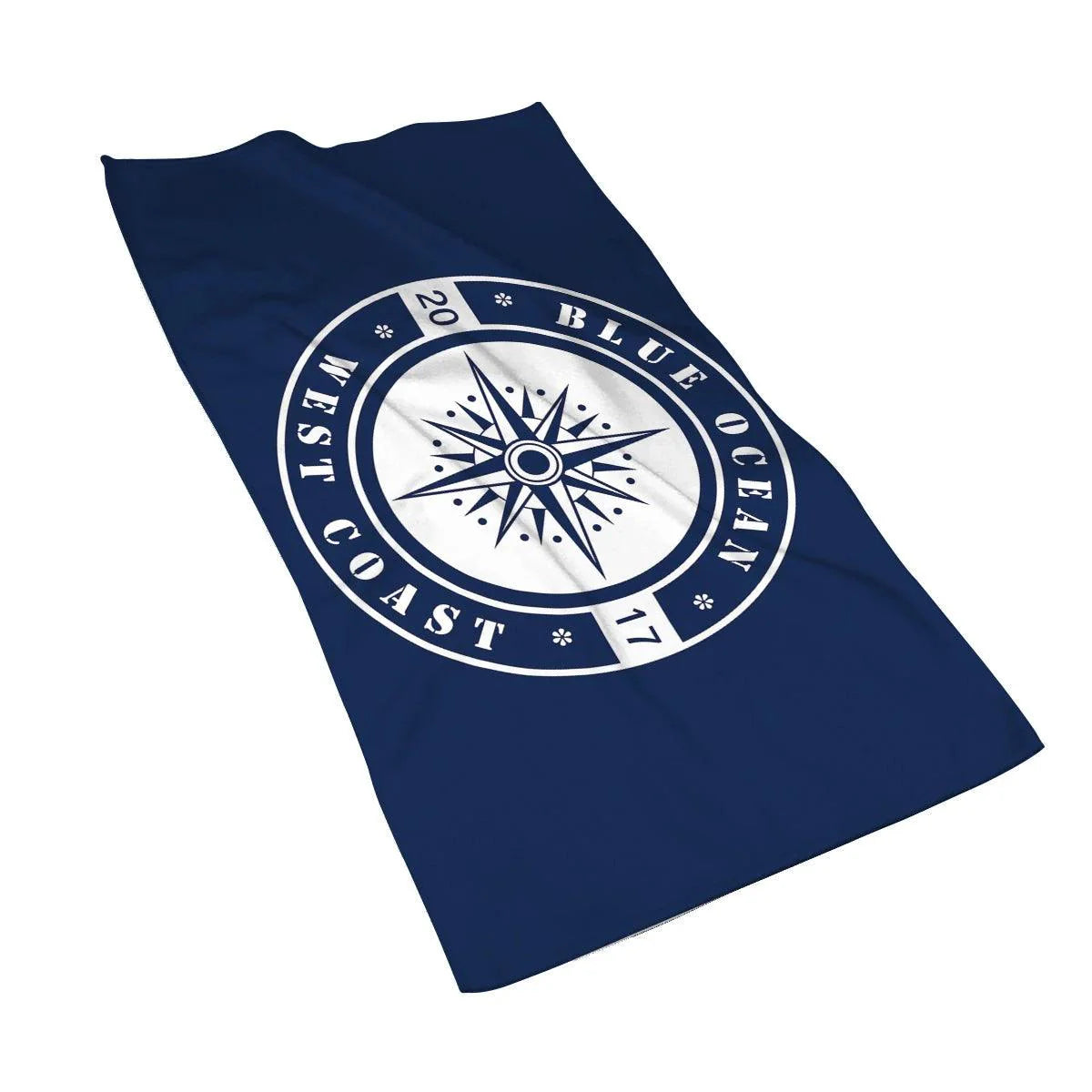 Customizable Luxurious Navy Blue Microfiber Towel - Your Perfect Travel Companion