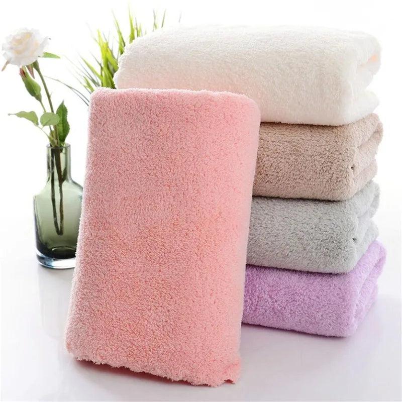 Luxury 3-Pack Microfiber Coral Velvet Towels - 30x60cm