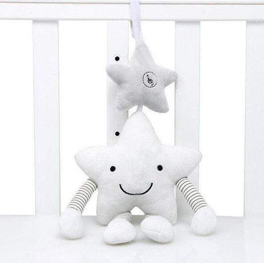 Delightful Musical Plush Rattle Toy for Babies on Strollers