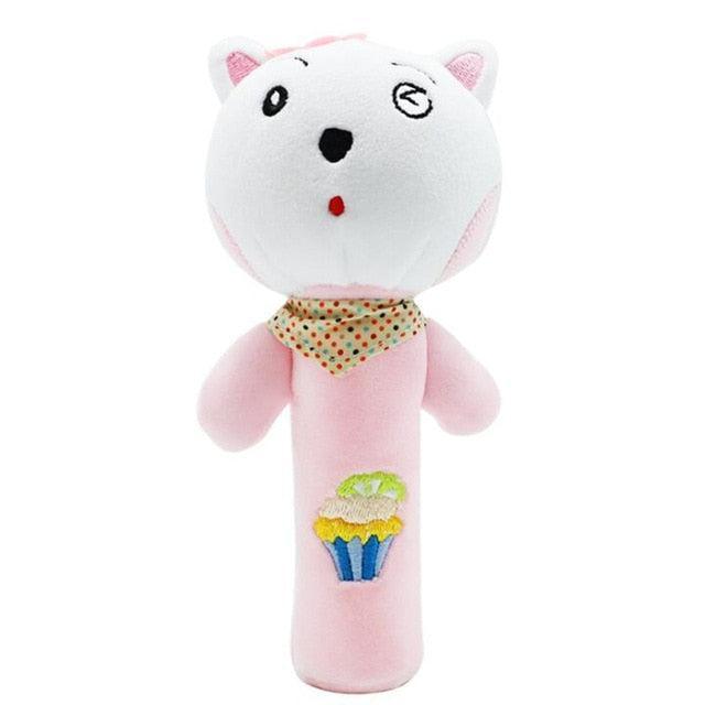 Delightful Musical Plush Rattle Toy for Babies on Strollers