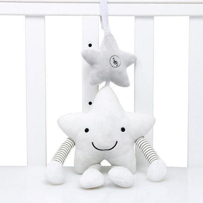 Charming Musical Stroller Rattle - Fun Cloth Toy for Infant Exploration