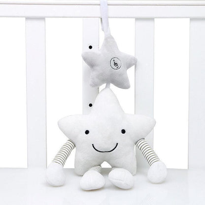 Interactive Musical Plush Rattle Toy for Baby Strollers