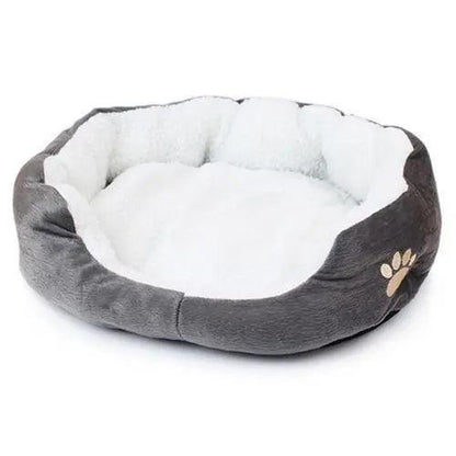 Ultimate Comfort Faux Fur Pet Bed with Raised Rim