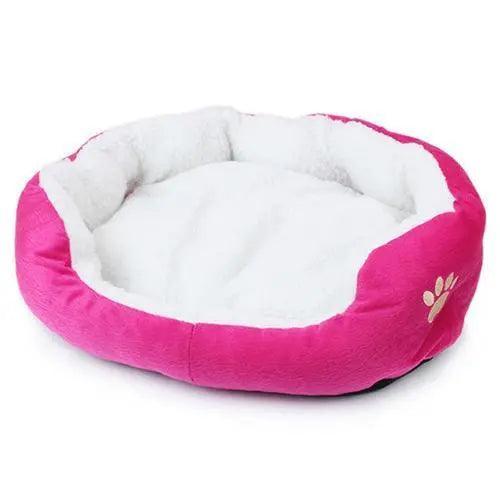 Ultimate Comfort Faux Fur Pet Bed with Raised Rim