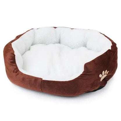 Ultimate Comfort Faux Fur Pet Bed with Raised Rim