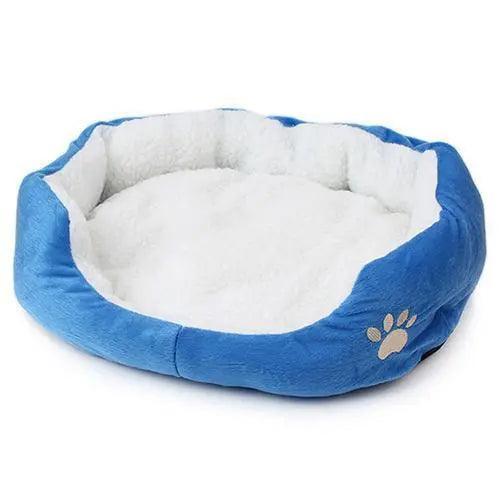 Ultimate Comfort Faux Fur Pet Bed with Raised Rim