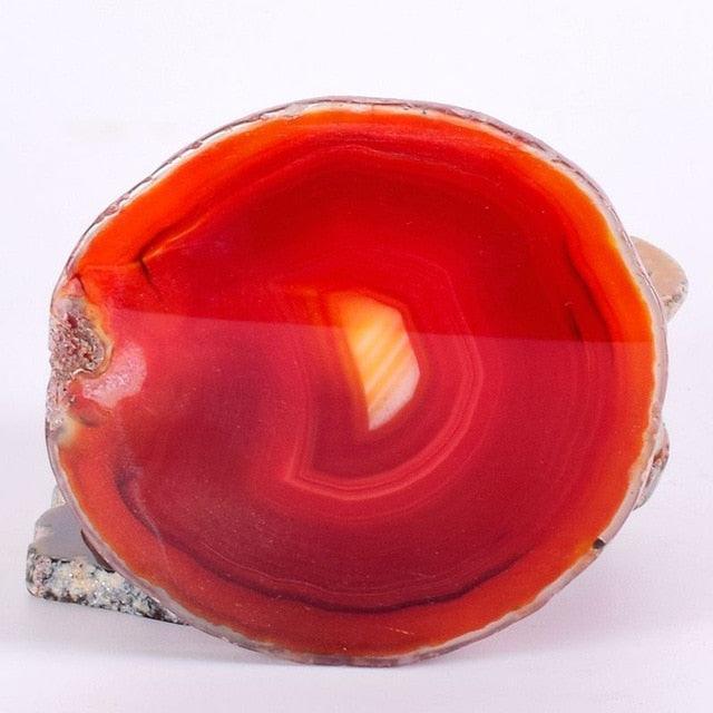 Natural Agate Slice Coasters - Elegant Drink Mats for Stylish Home Décor