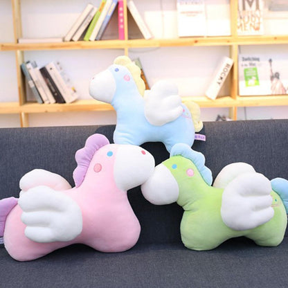 Adorable Kawaii Flying Horse Plush Pillow - Perfect Gift and Home Decor for Kids